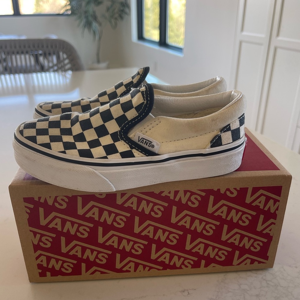 Checkered Vans size 12 toddler